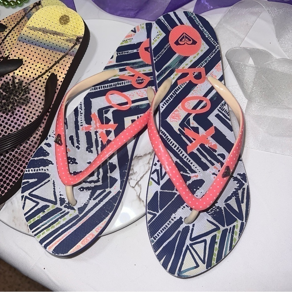 Roxy Flip Flop Thong Sandals Size 10 - Picture 2 of 8